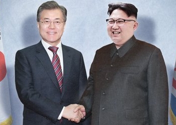 د شمالي او جنوبي کوریا ولسمشران 
مون جائ،، کیم جونګ اونګ