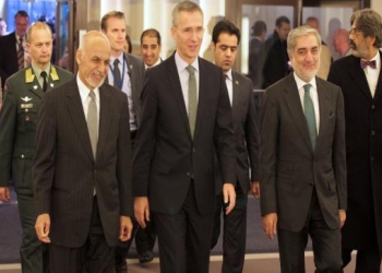 اشرف غني،  عبدالله،  ستولتنبرګ،