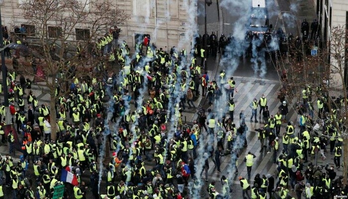 په فرانسه کې د ژیړ واسکټو لاریونونه